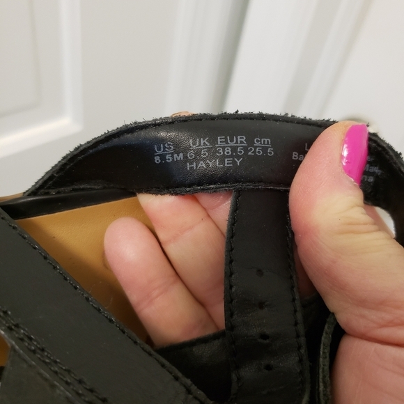 Franco Sarto "Hayley" Black Leather Heels Size 8.5, Stylish, Chic, Comfy - Picture 12 of 13